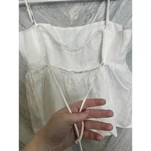 Reformation | Tops | Reformation Swan White Linen Top Size